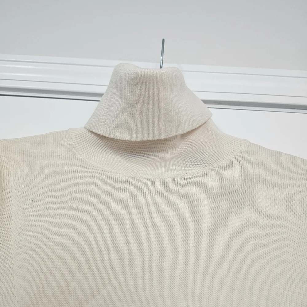 Moda International Ivory Knit Sweater Merino Wool 95%{Bx20}